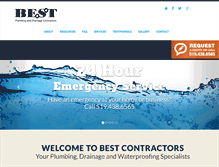 Tablet Screenshot of bestdrainage.ca